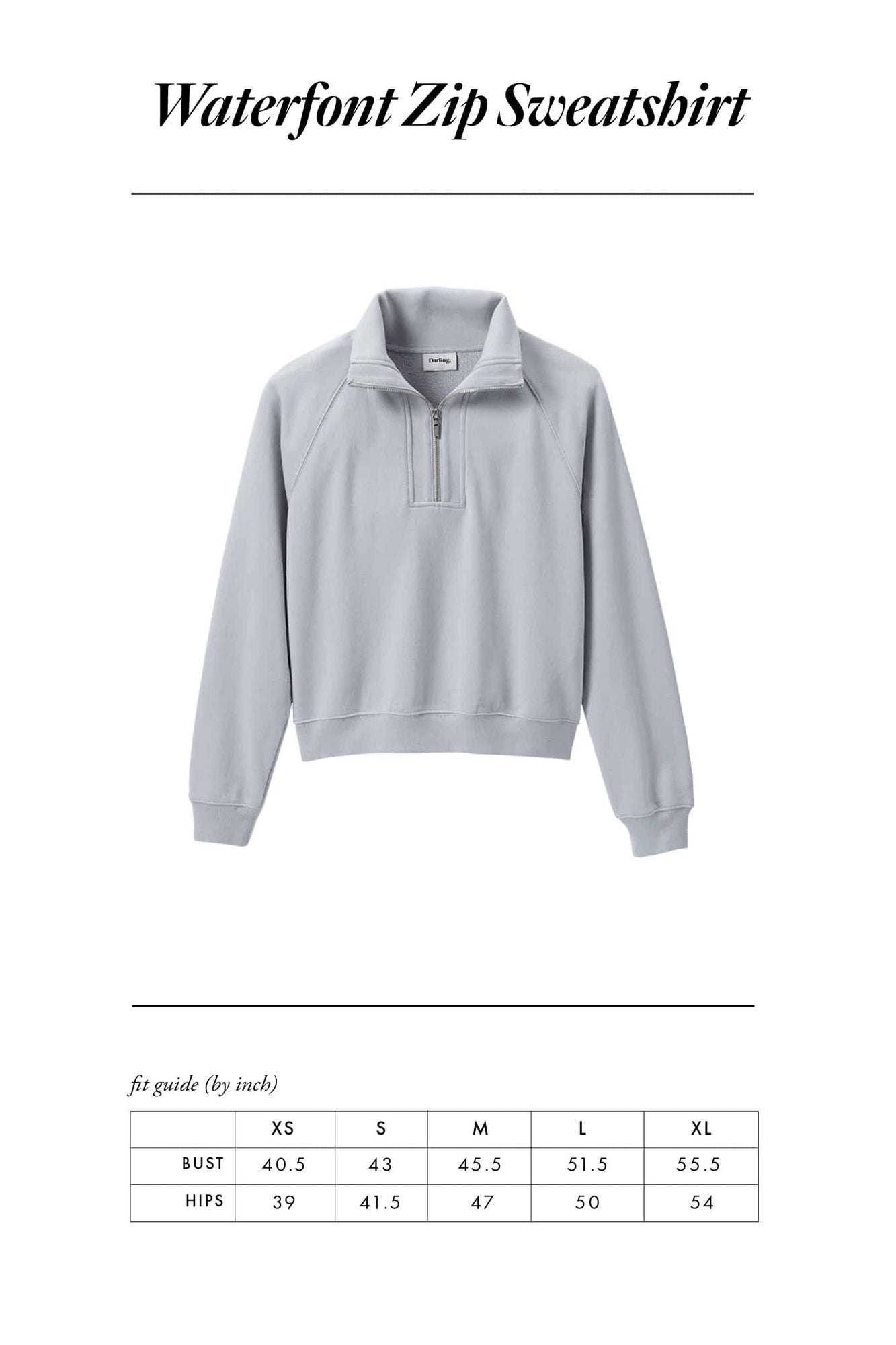 Waterfront Zip Sweater | Sky