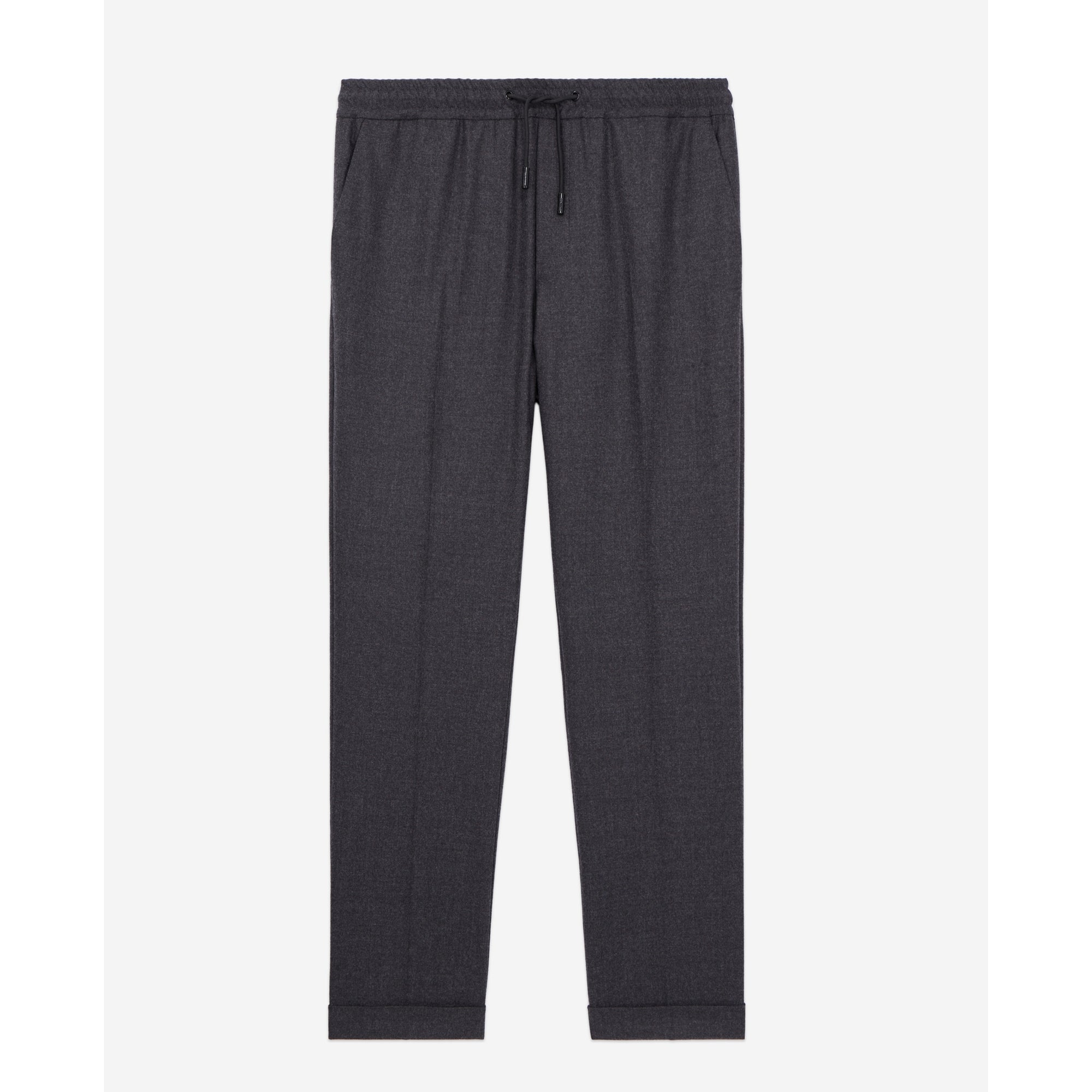 Flannel Trousers | Men | Dark Grey