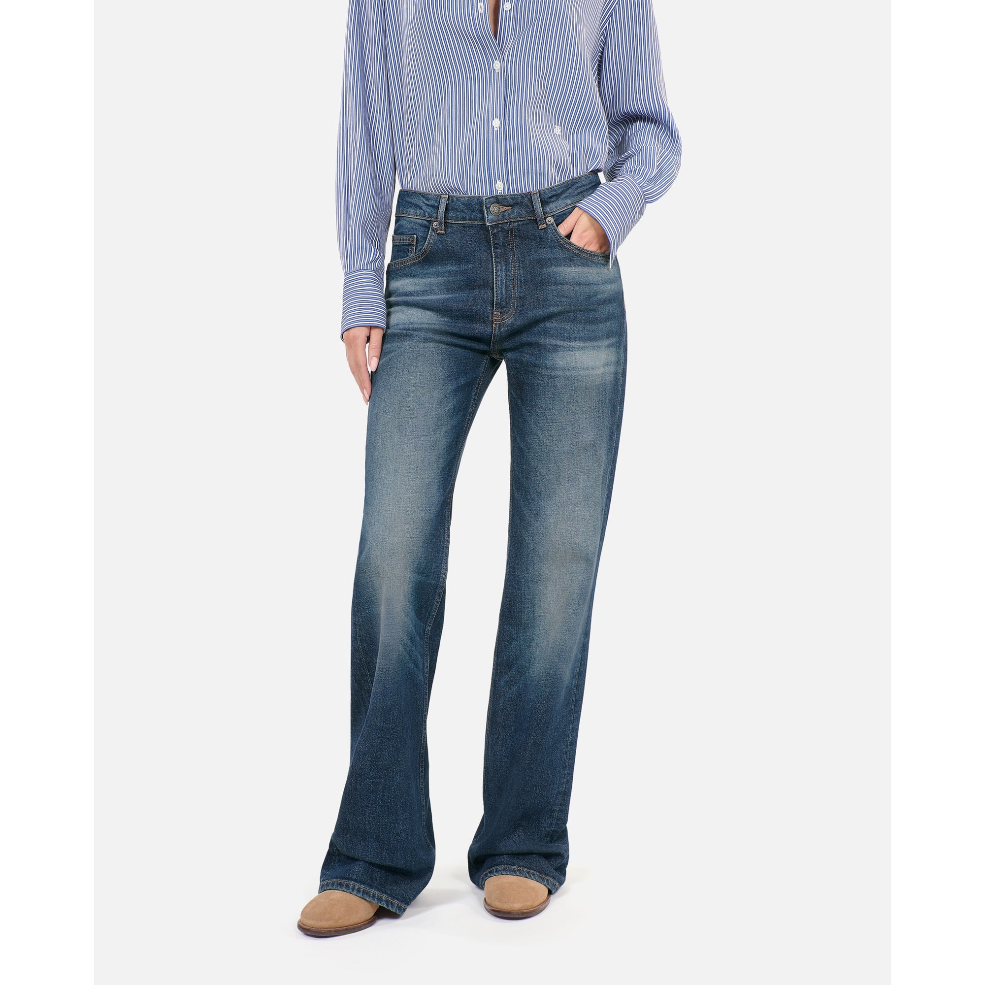 Flare Jeans | Women | Blue Electric