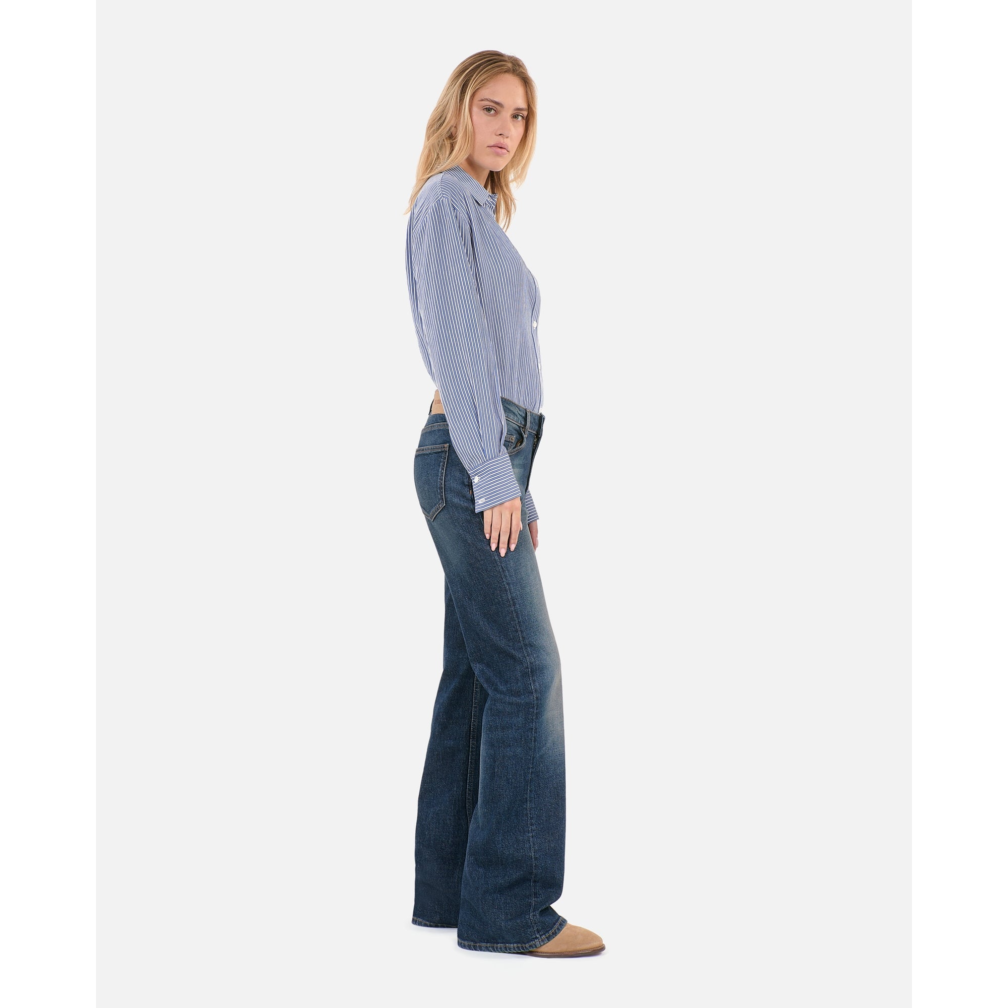 Flare Jeans | Women | Blue Electric