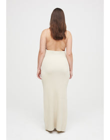 Fleur Eco Stretch | Ribbed-Knit Cami Dress | Cream