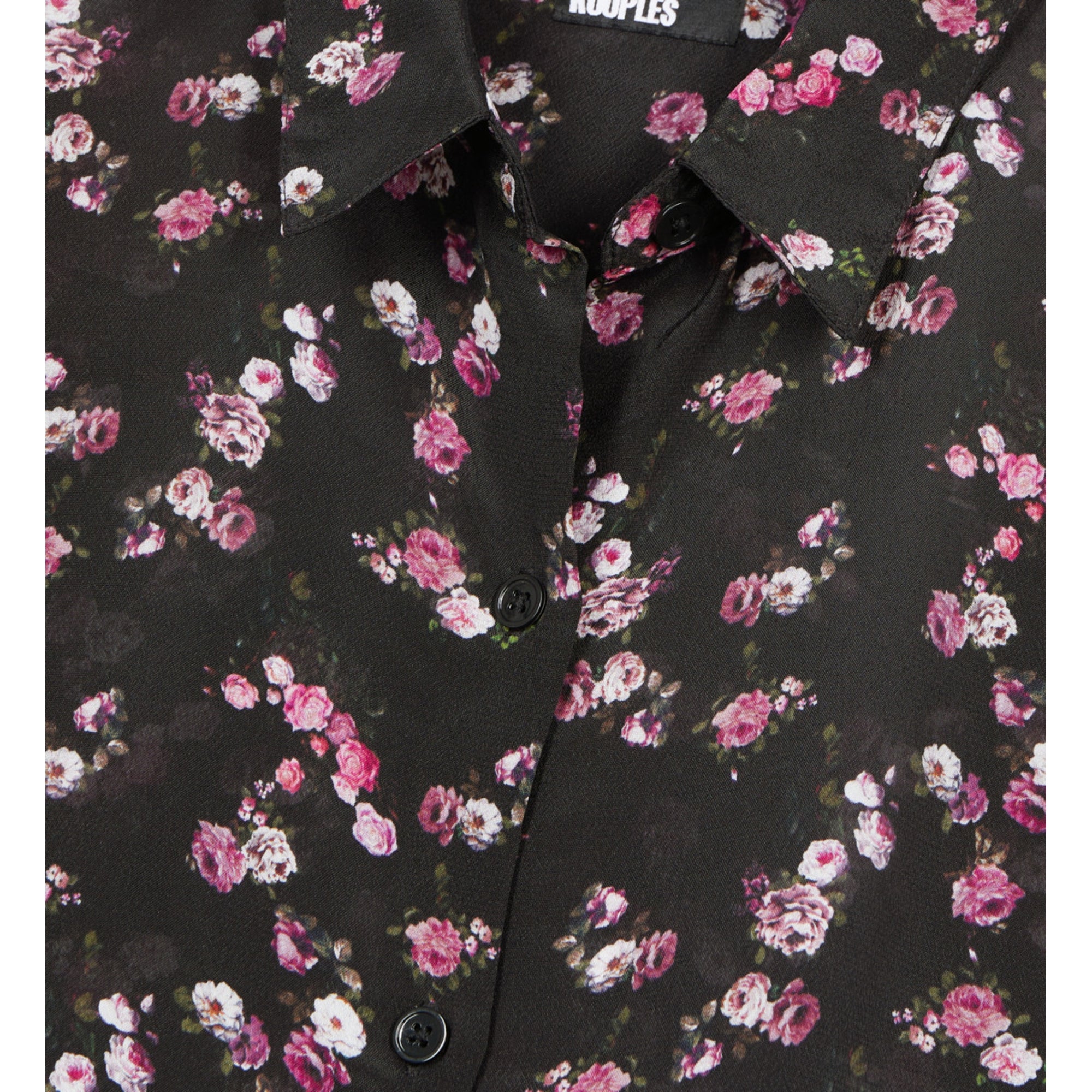 Floral Print Shirt | Women | Black