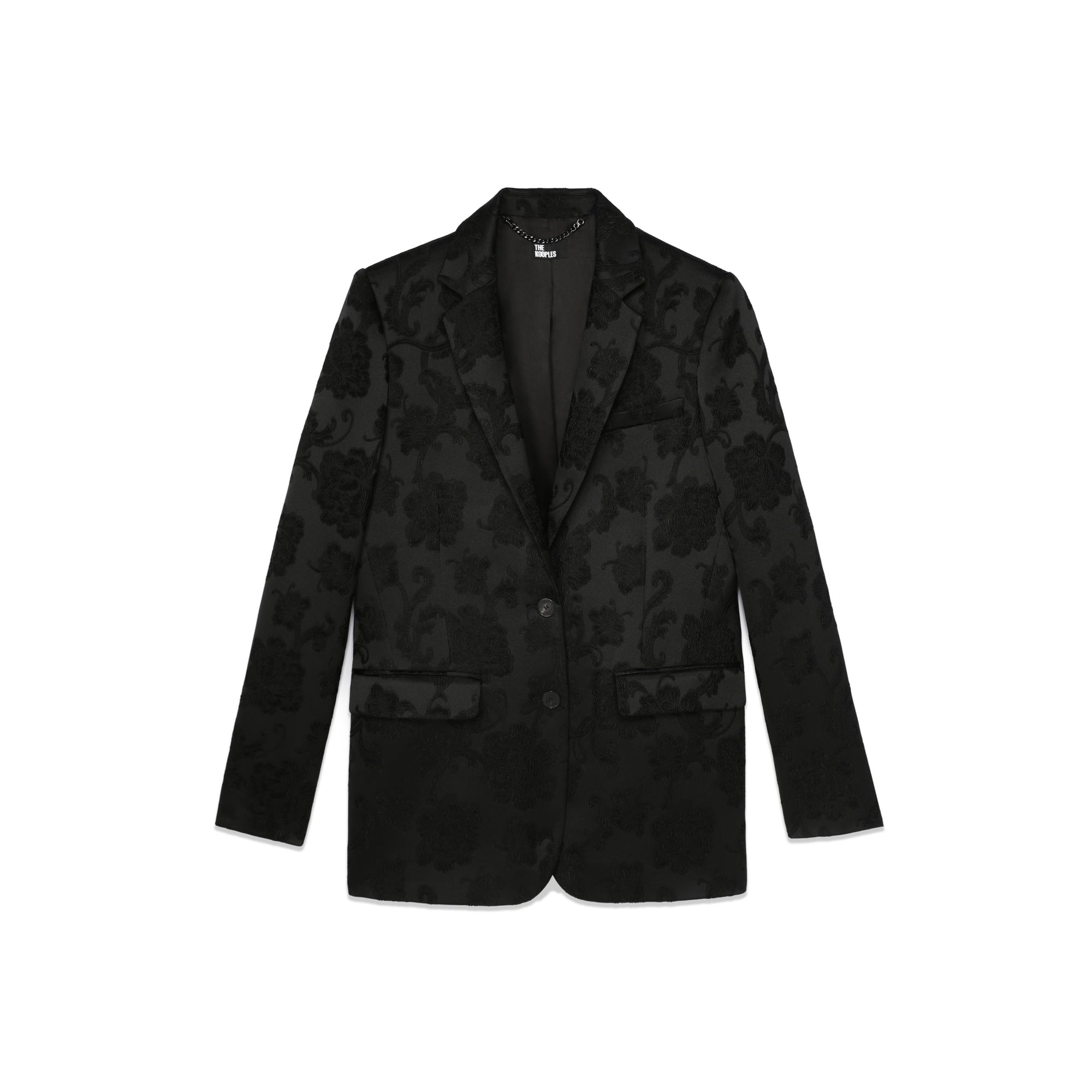 Floral Suit Jacket | Women | Black