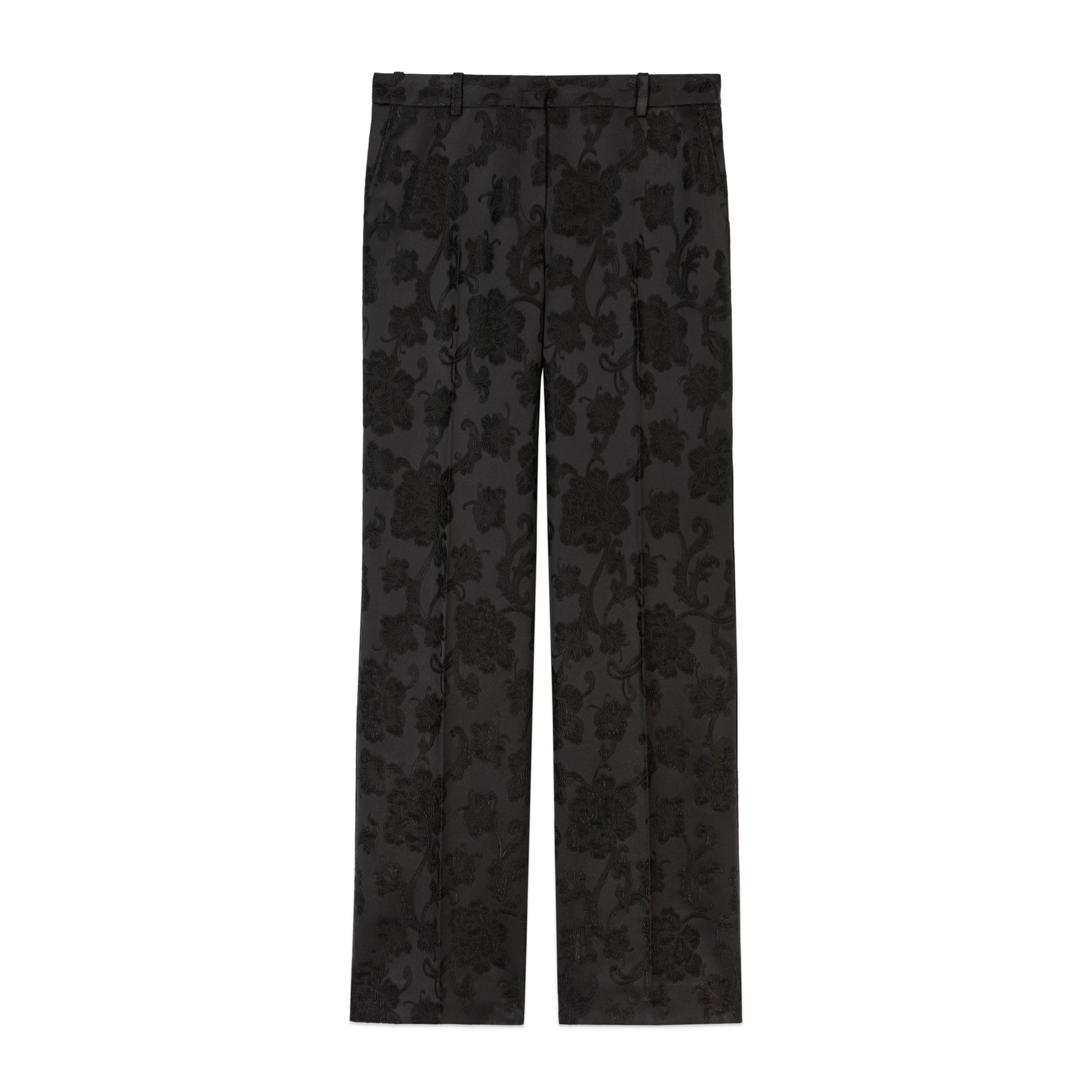 Floral Suit Trousers | Women | Black