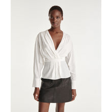 Flowing Draped Top | Women | White