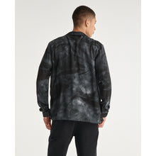 Flowing Gray And White Printed Shirt | Men | Anthracite