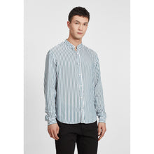 Flowing Striped And Shirt | Men | Green x White