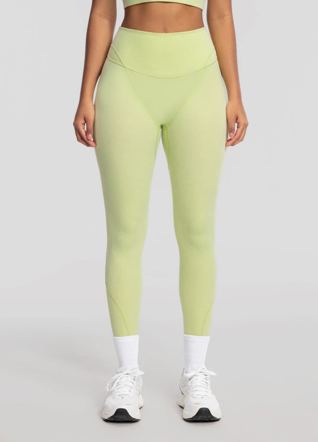 High-Waisted Stretch Performance Leggings | Cool Matcha