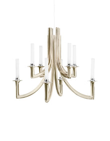 Khan Metal Chandelier | Single | Champagne