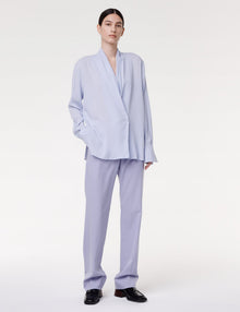 Women | Gathered Neckline Blouse | Lilac