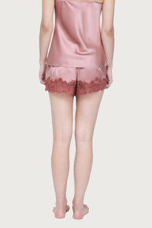 Silk Lace Shorts | Mauve