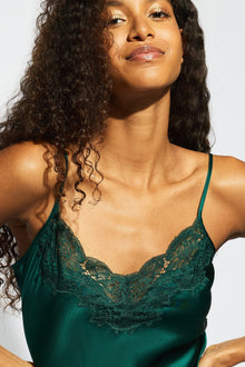 Silk Lace Cami | Emerald