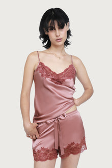 Silk Lace Cami | Mauve