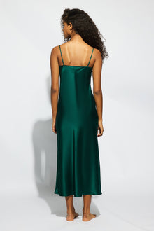 Silk Lace Slip | Emerald