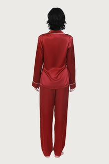 The Fine Finishes Pyjama By GINIA In RED