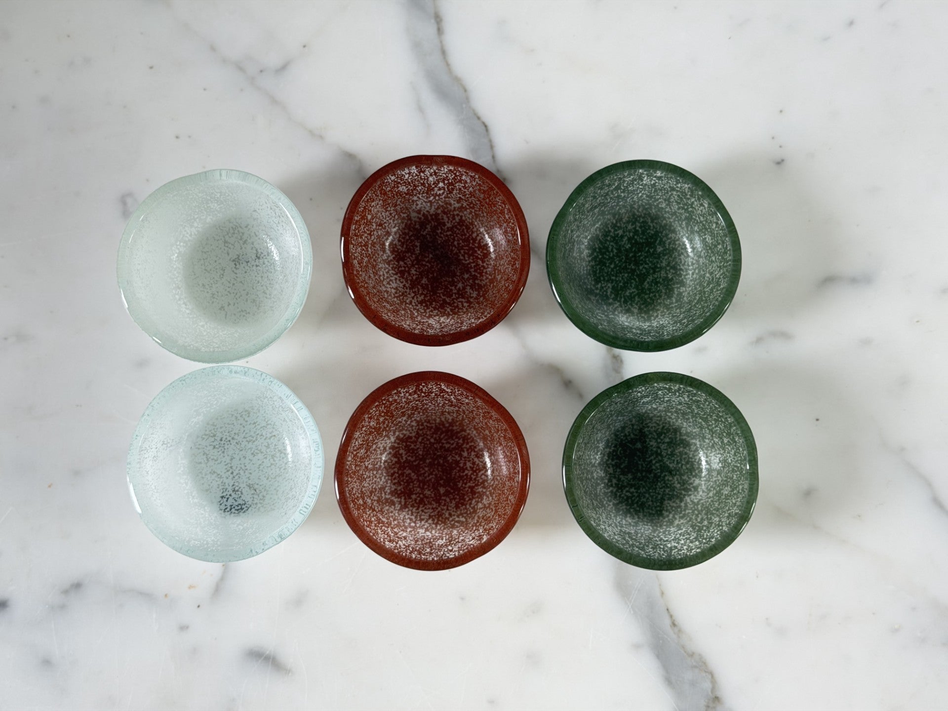 Glass Pinch Pots | Heritage Tones | Set of 6
