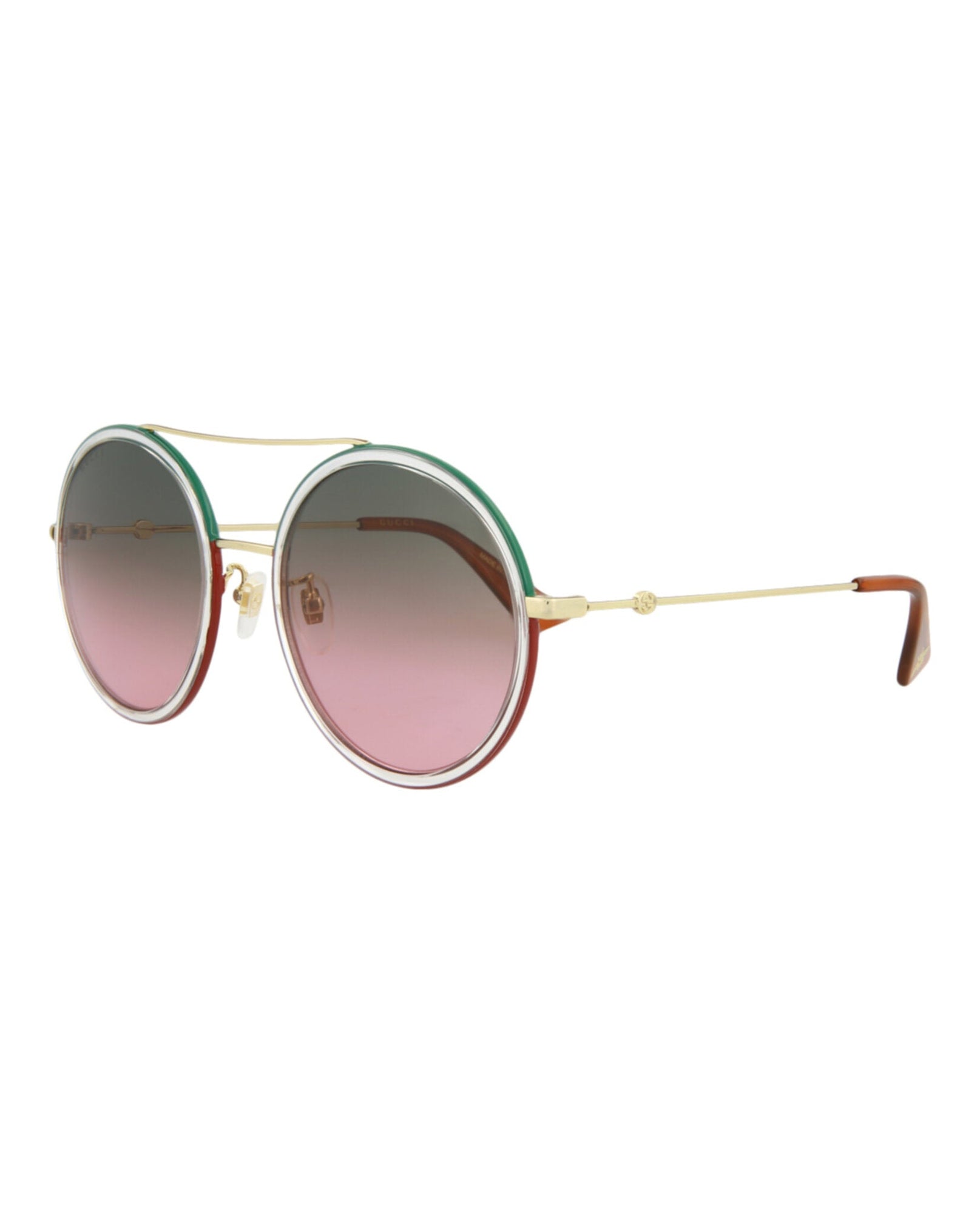 Gucci Round Metal Sunglasses | Gold