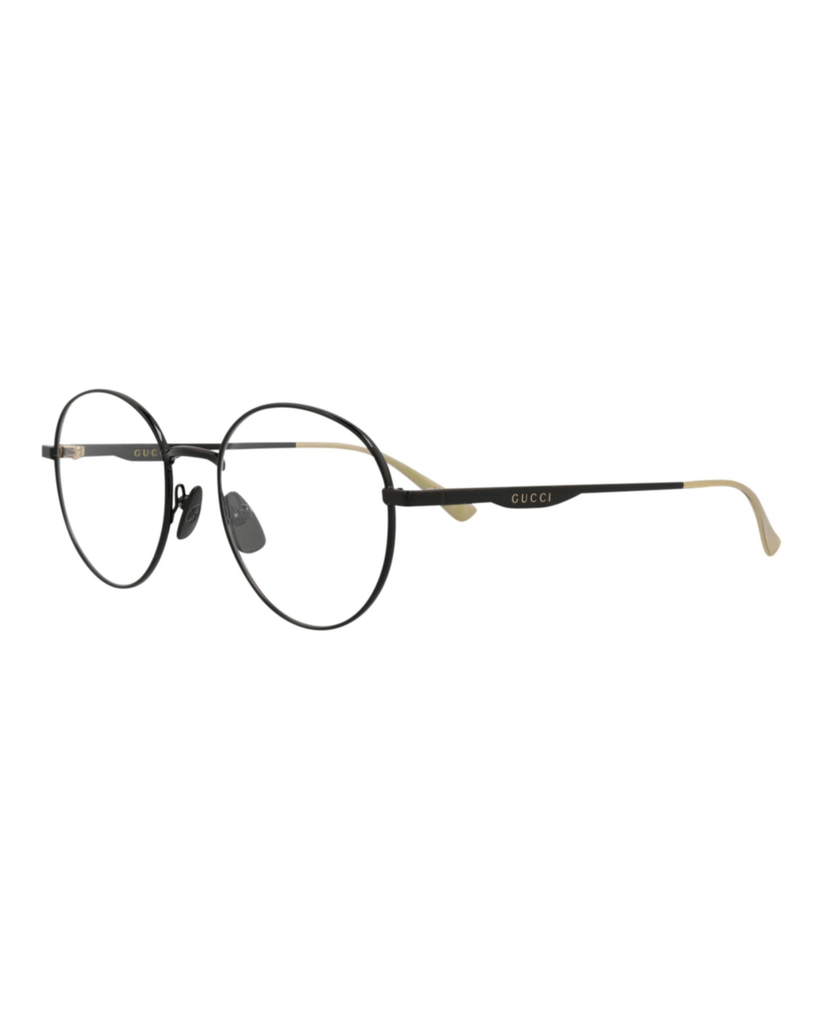 Gucci Round Metal Optical Frames | Black