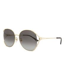 Gucci Round Metal Sunglasses | Gold