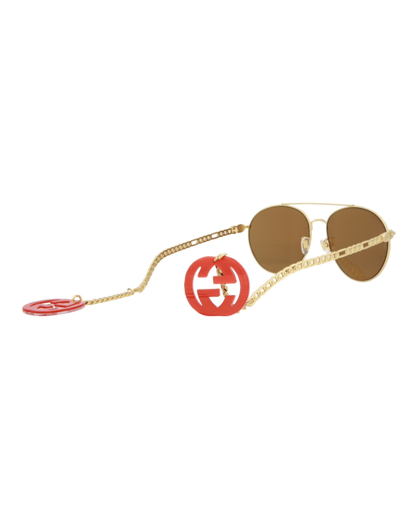 Gucci Aviator  Metal Sunglasses | Gold