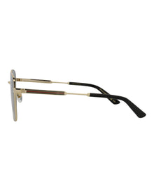 Gucci Square Metal Sunglasses | Gold