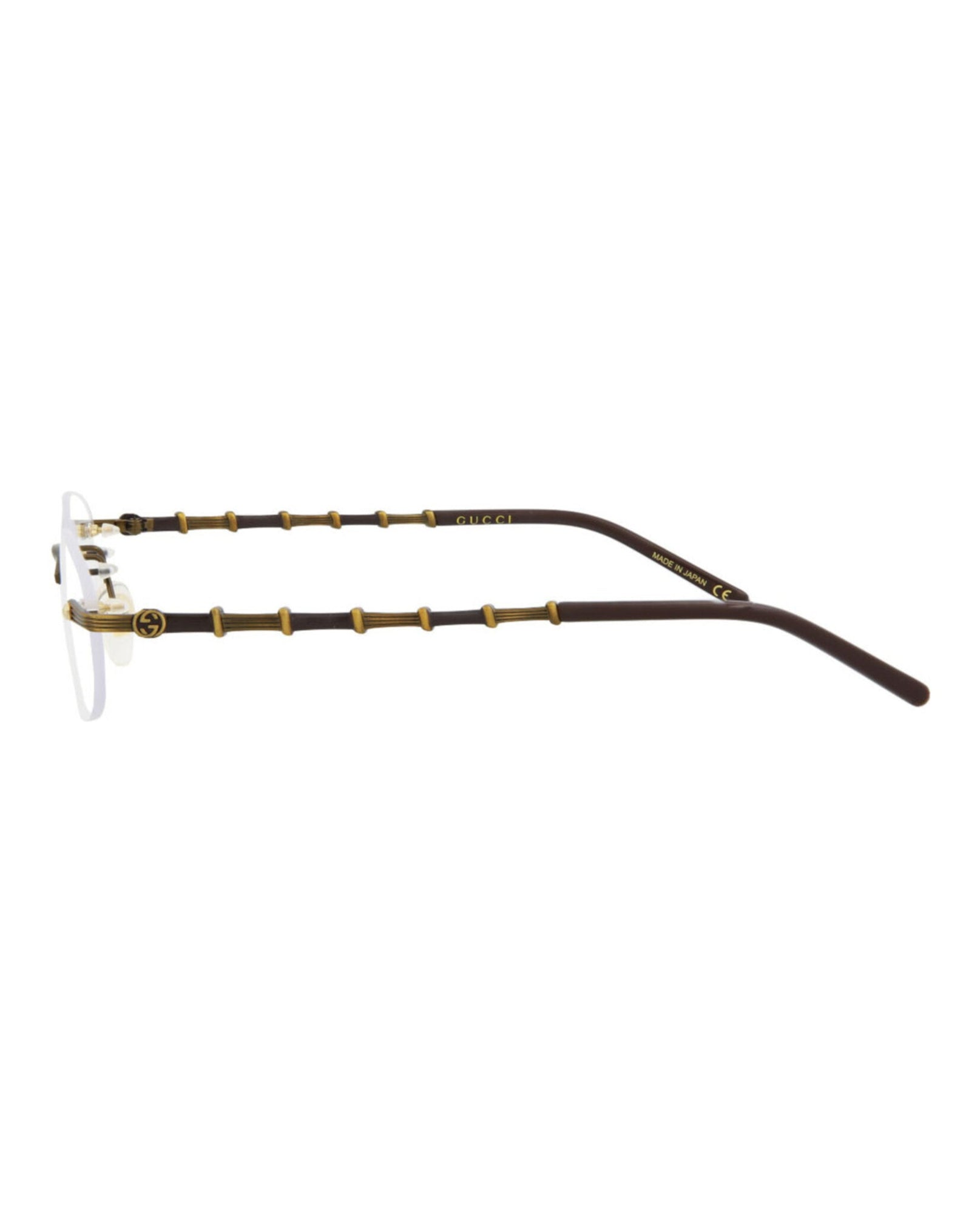 Gucci Round Metal Optical Frames | Gold