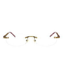 Gucci Round Metal Optical Frames | Gold