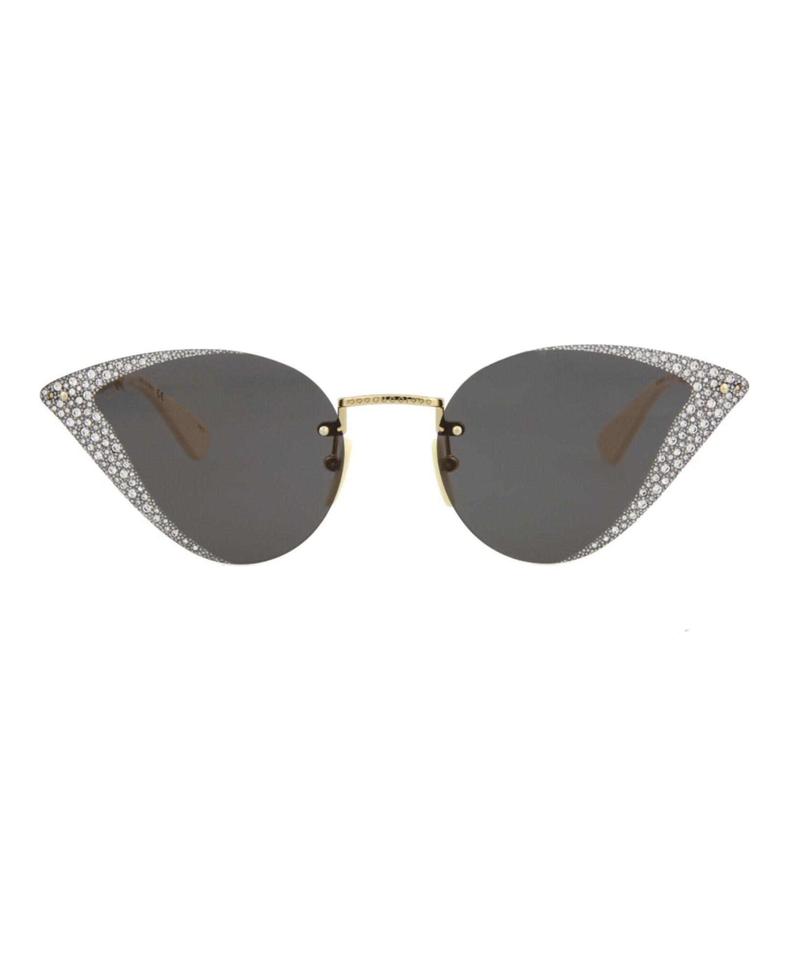 Gucci Cat Eye Metal Sunglasses | Gold