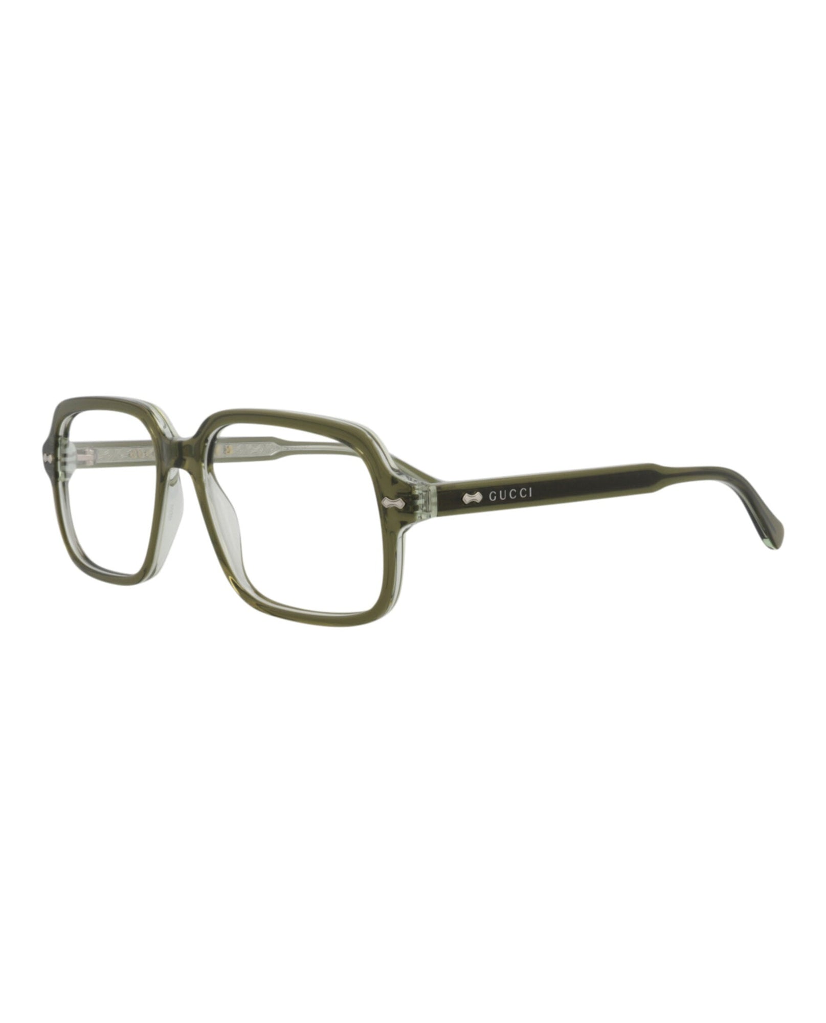 Gucci Square Acetate Optical Frames | Green