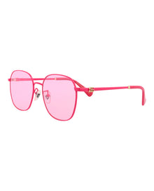 Gucci Round Metal Sunglasses | RED