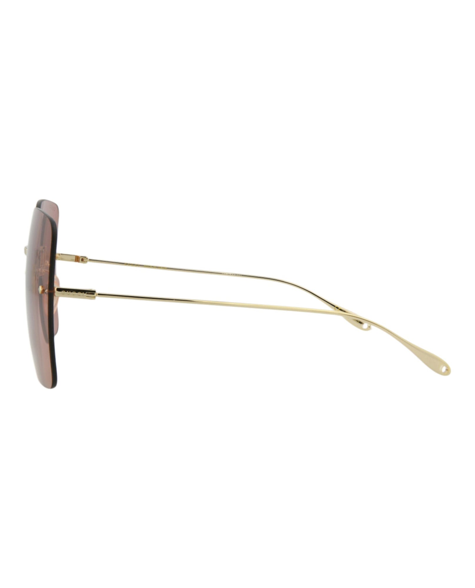 Gucci Square Metal Sunglasses | Gold