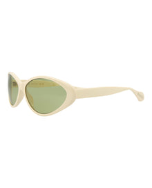 Gucci Round Recycled Acetate Sunglasses | Ivory