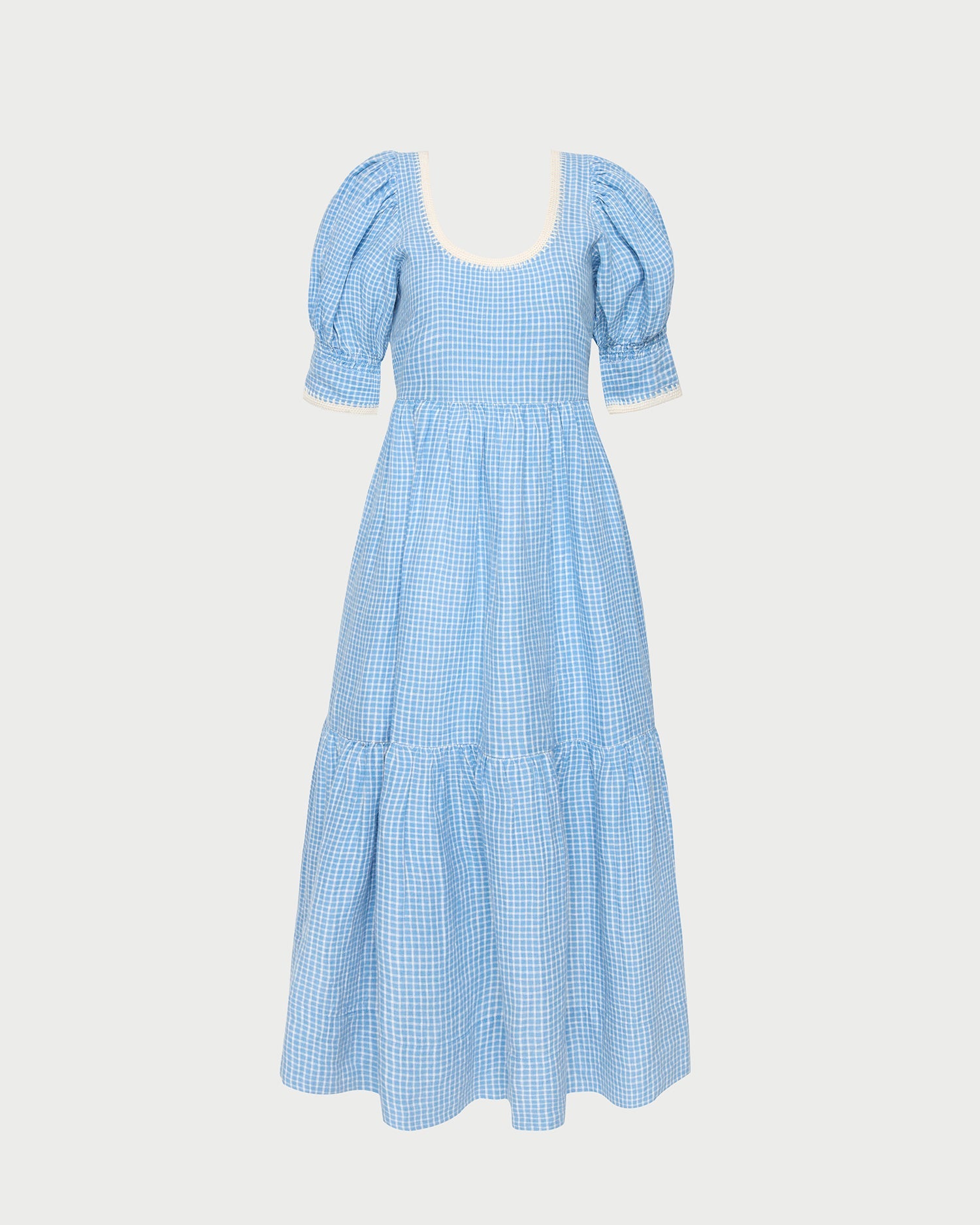 Color: Blue/White Check