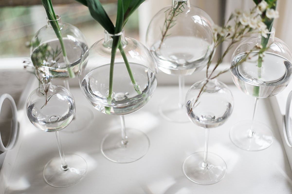 Wine Glass Vase | Clear | Large