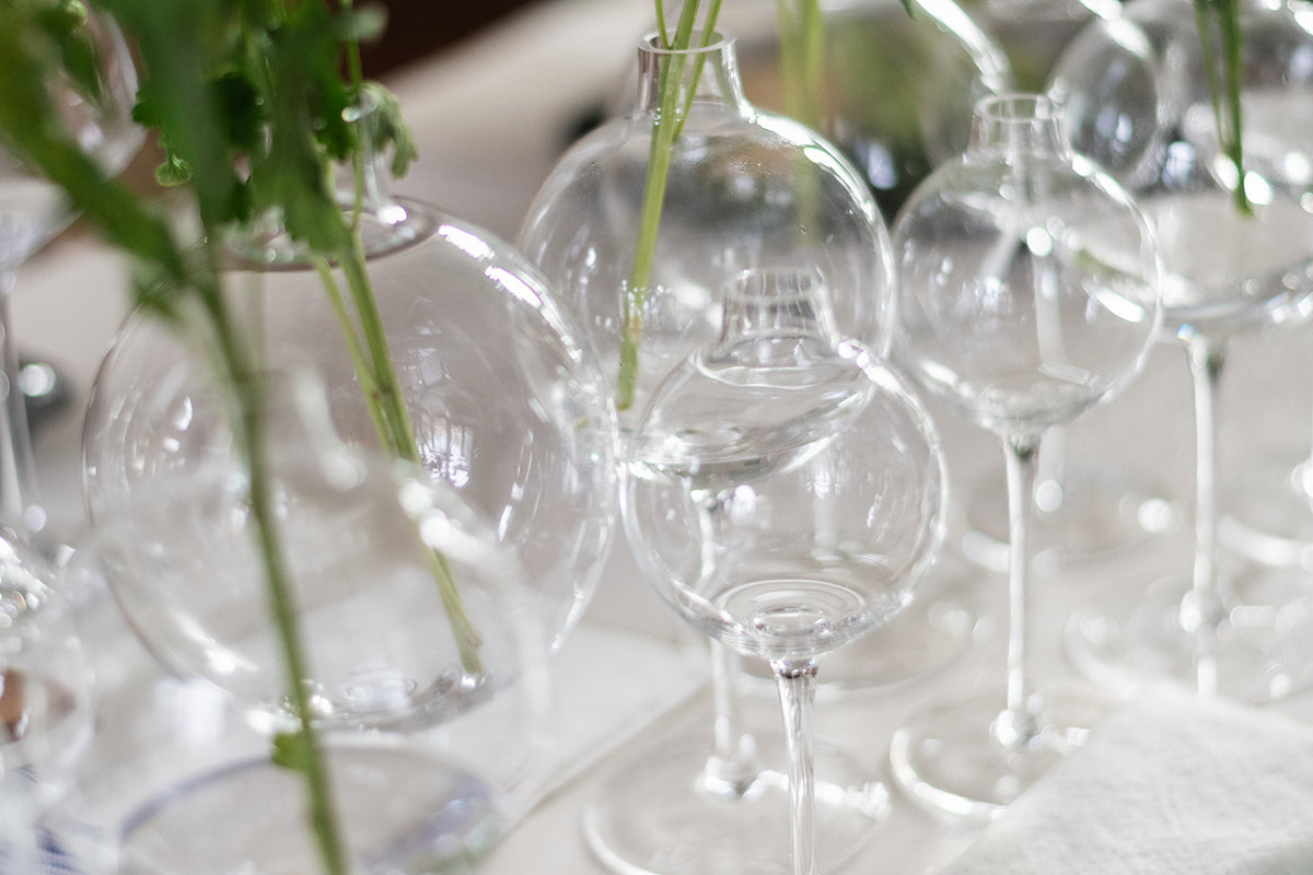 Wine Glass Vase | Clear | Small