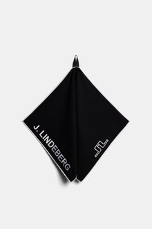 JL Towel in Black by J.Lindeberg