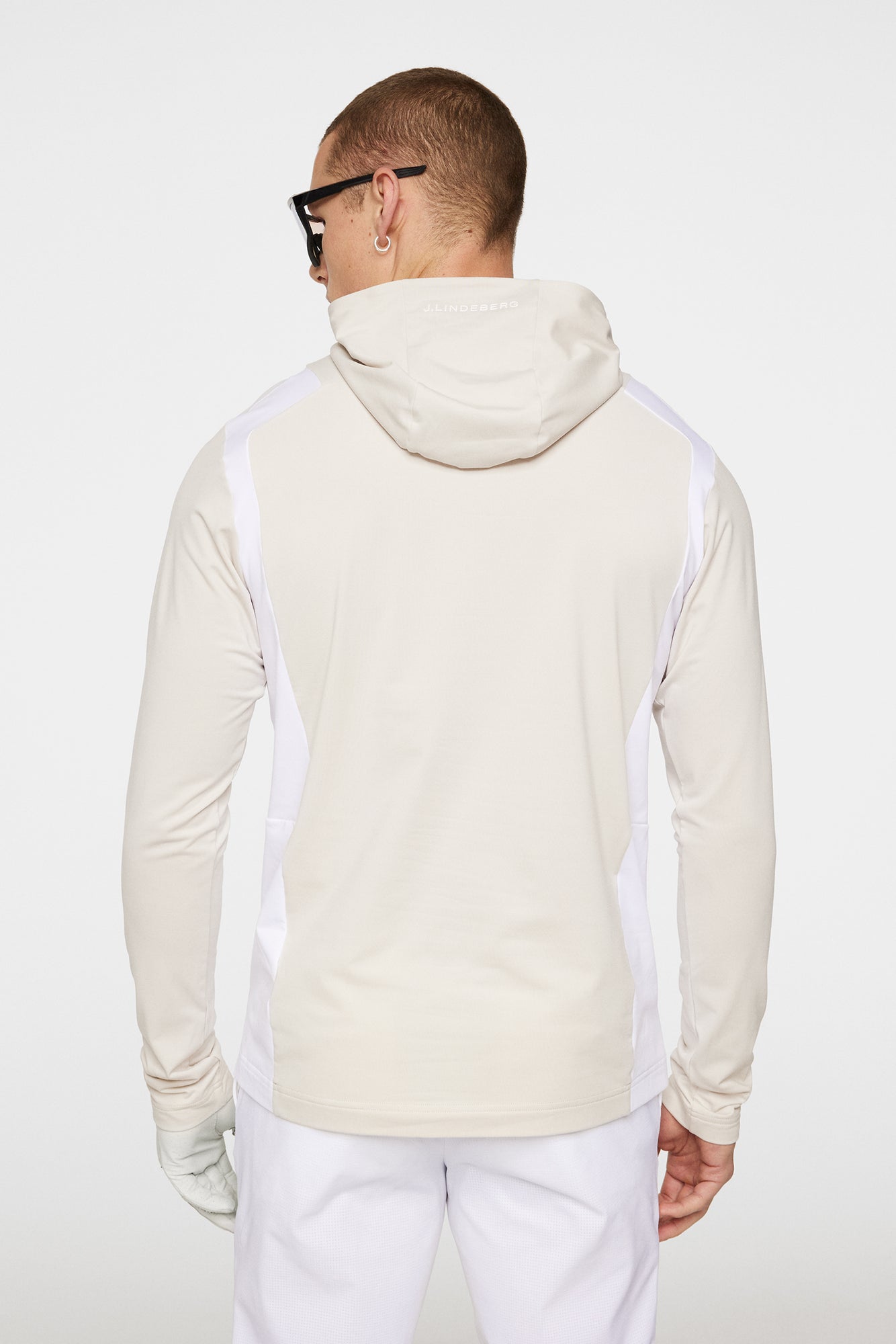 Men | Lukas Quarter Zip Hood | Moonbeam
