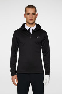 Men | Aerial Quarter Zip Hood | Black