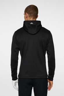 Men | Aerial Quarter Zip Hood | Black