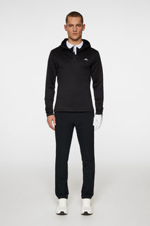 Men | Aerial Quarter Zip Hood | Black