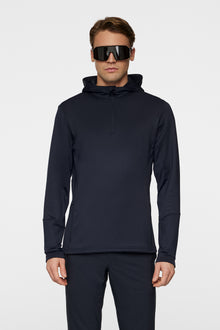 Men | Aerial Quarter Zip Hood Resort | JL Navy