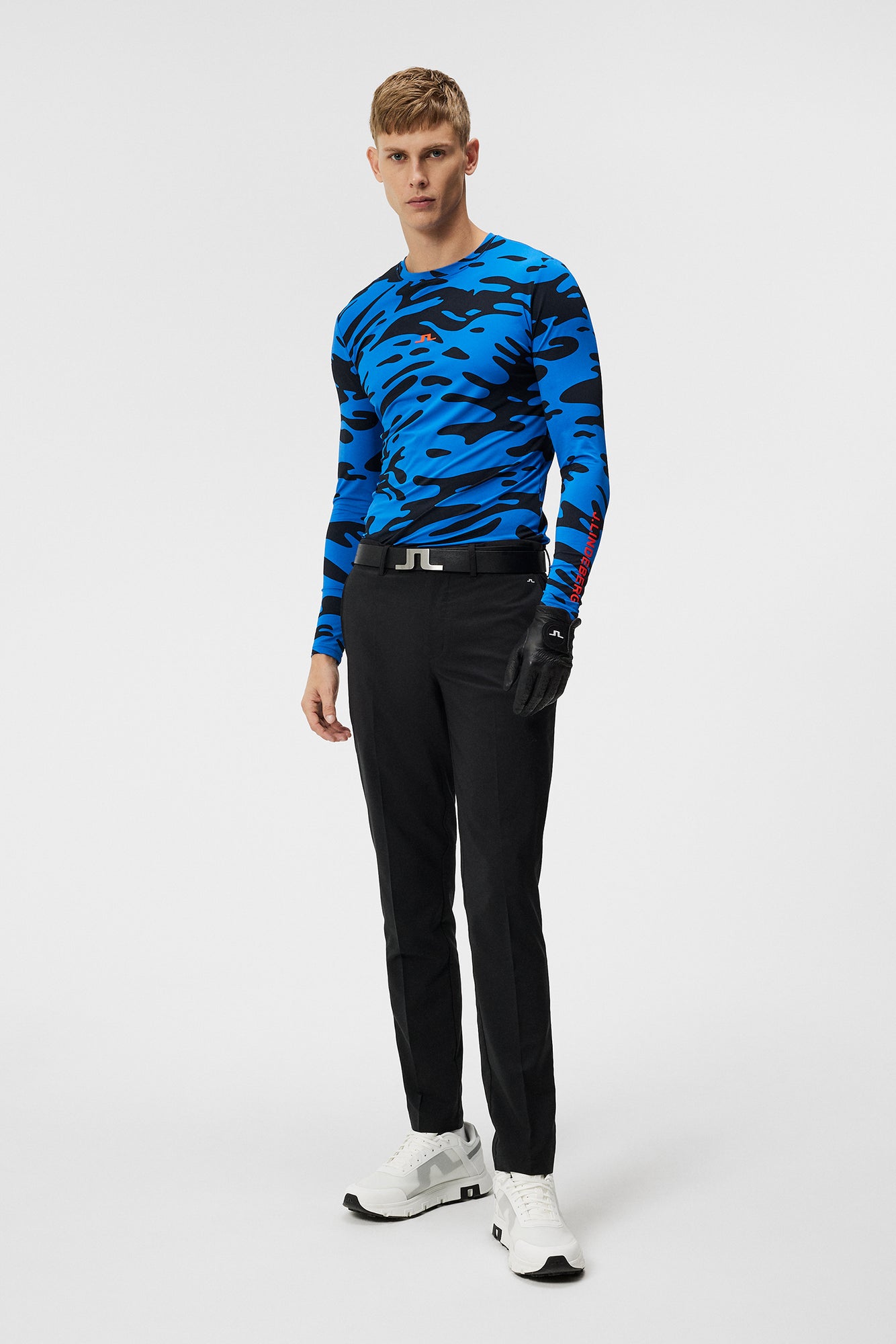 Men | Thor Long Sleeve Print | Neptune Nautical Blue