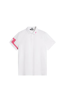 Heath Regular Fit Polo in White by J.Lindeberg