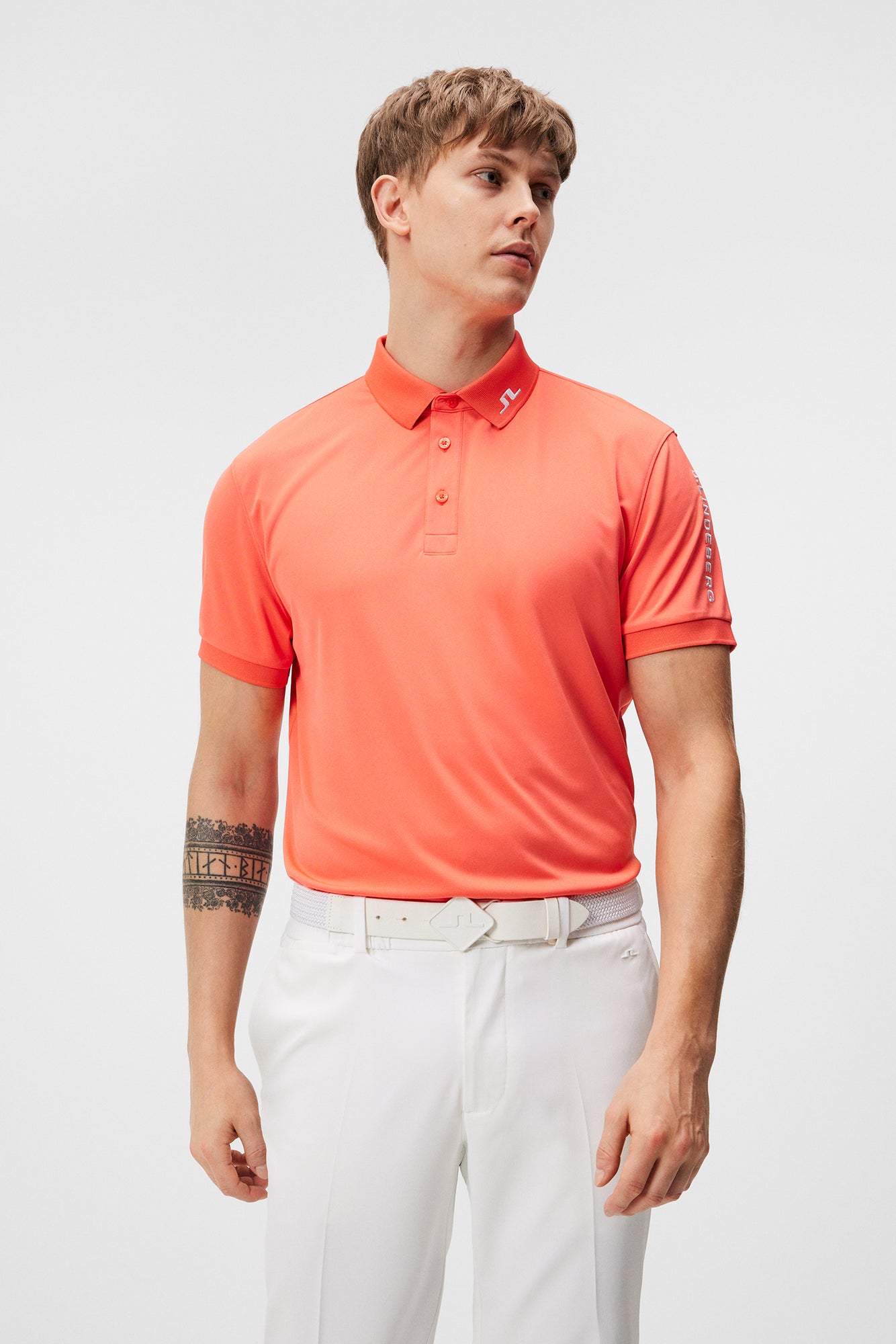 Men | Tour Tech Reg Fit Polo | Hot Coral