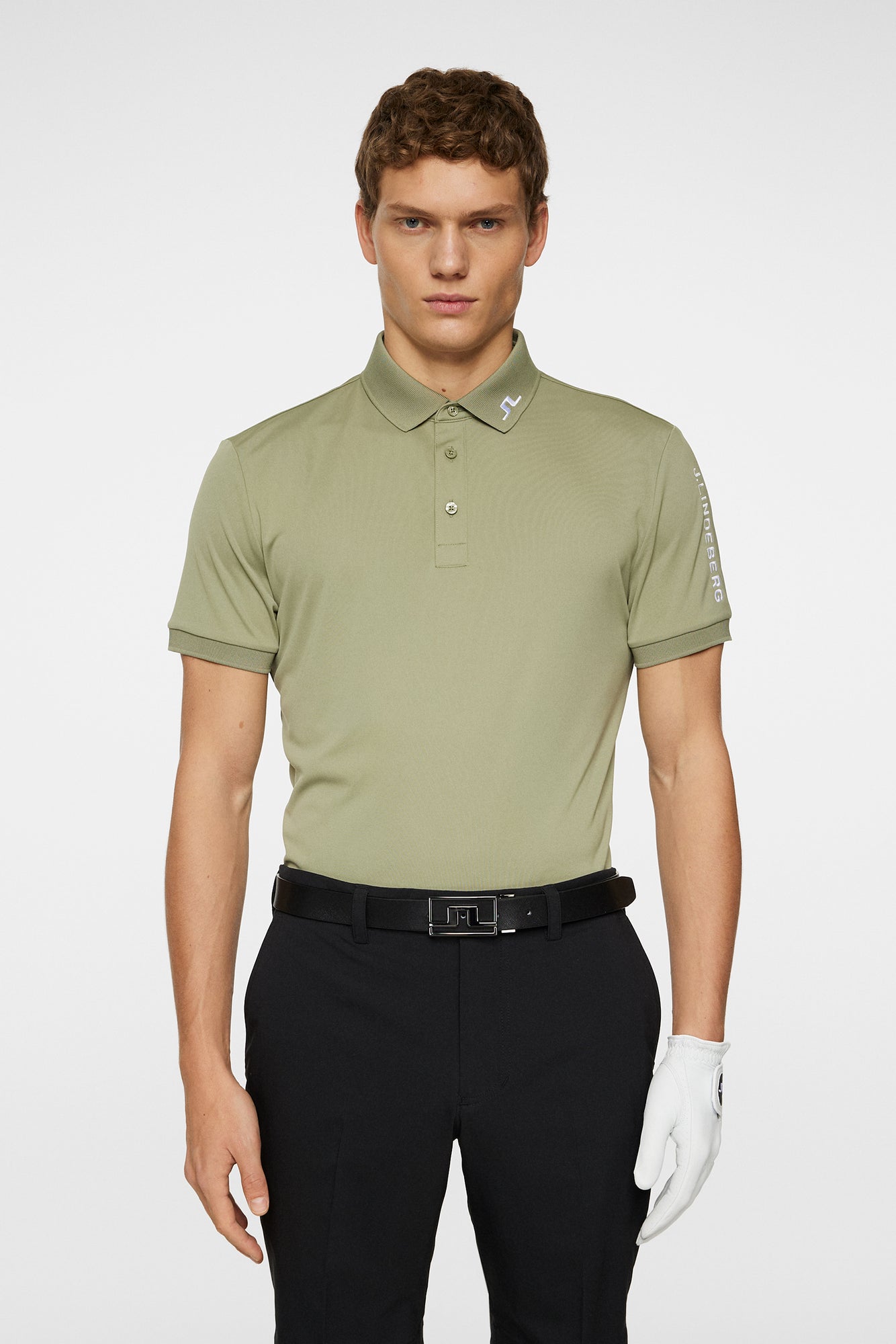 Men | Tour Tech Polo | Oil Green