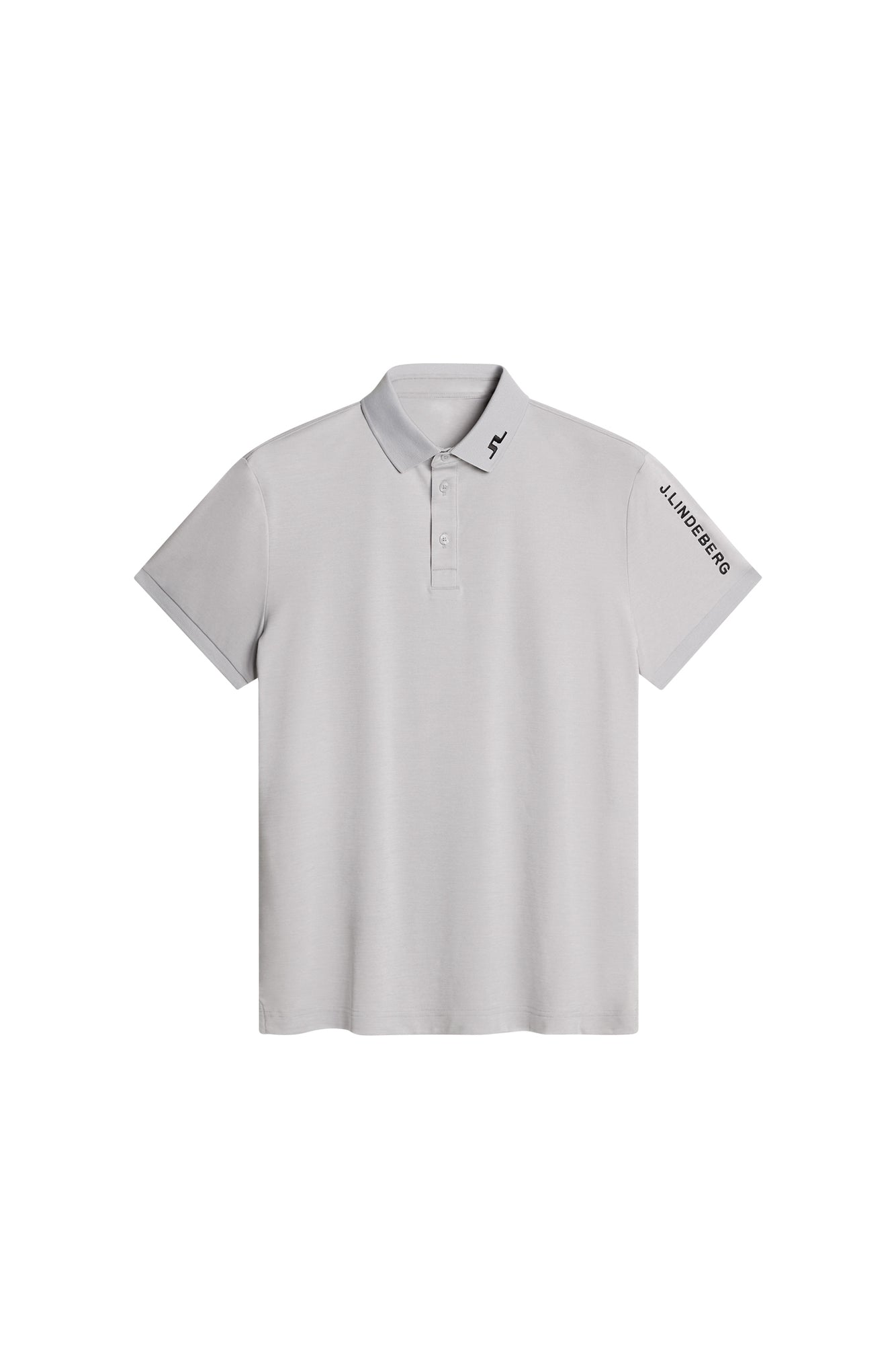 Tour Tech Polo in Light Grey Melange by J.Lindeberg