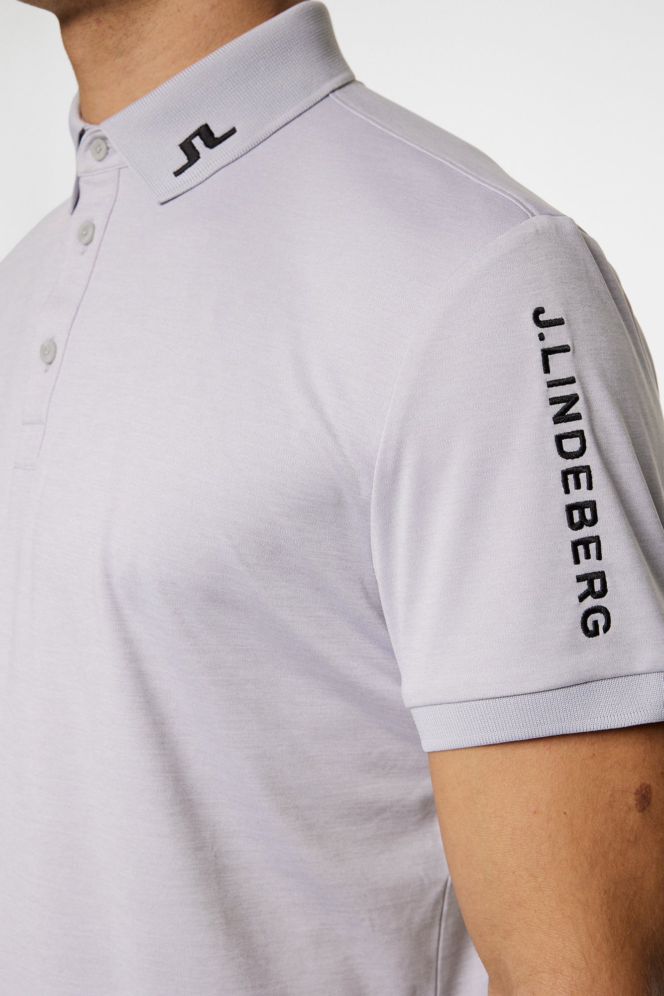 Men | Tour Tech Polo | Light Grey Melange