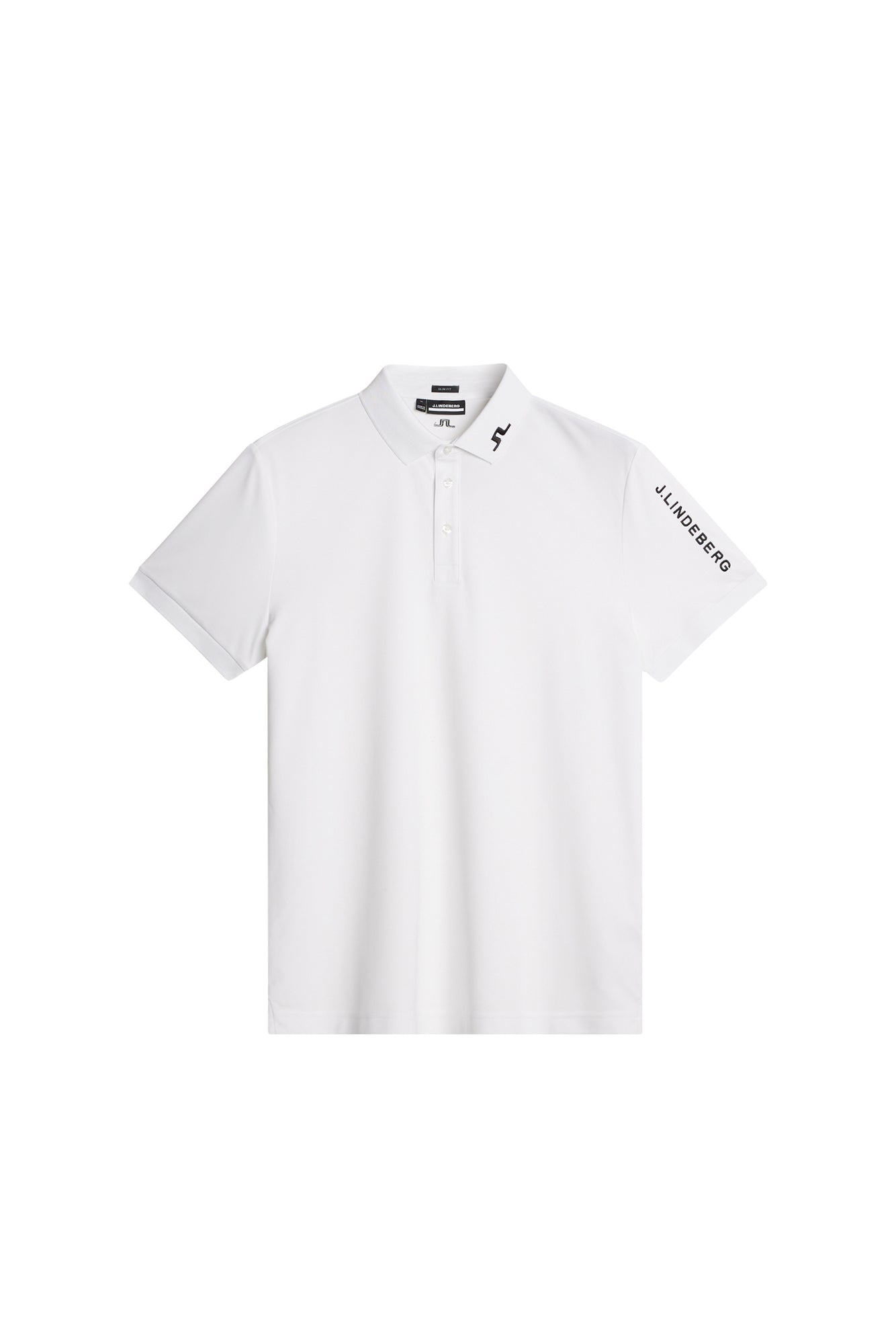 Tour Tech Slim Fit Polo in White by J.Lindeberg