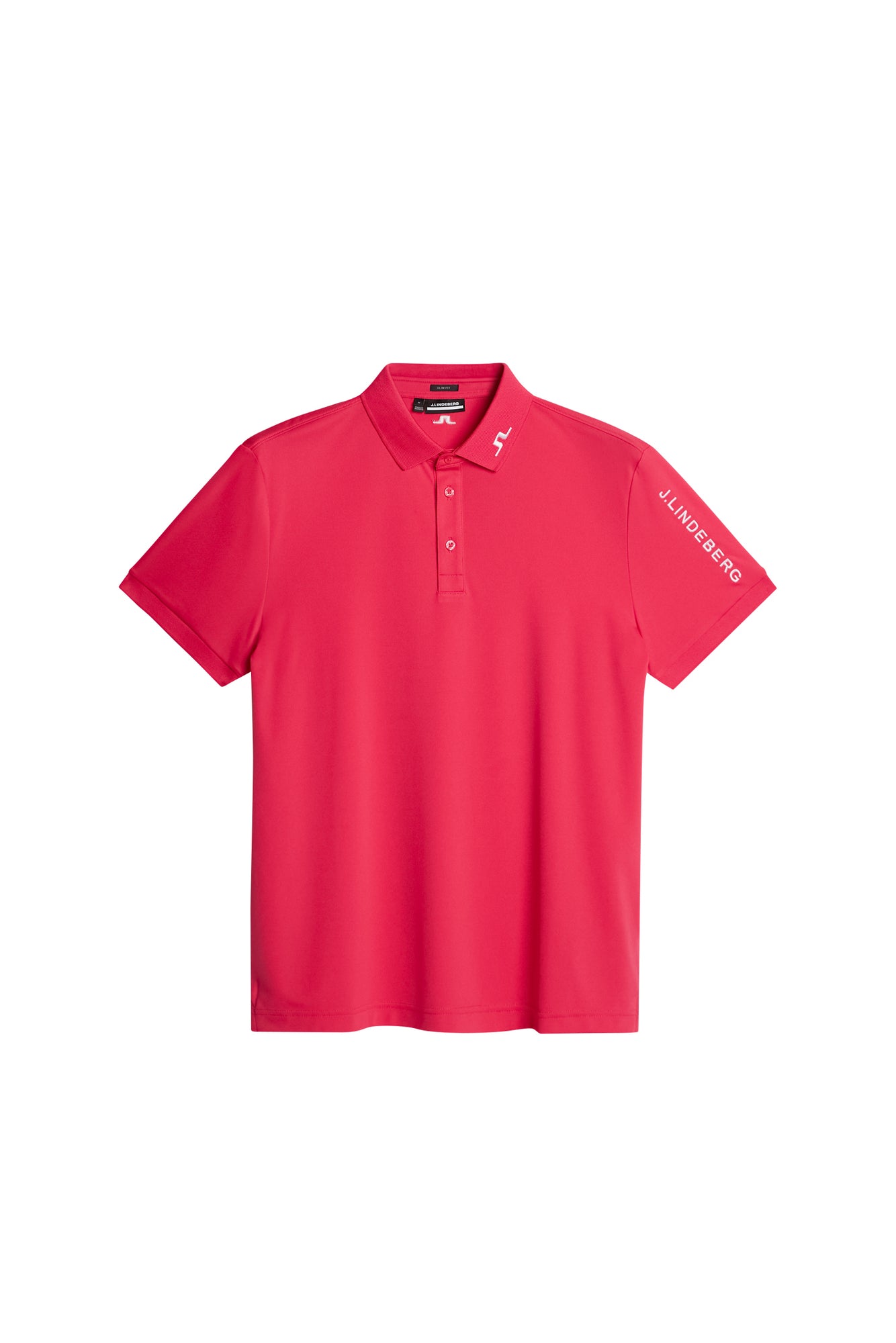 Tour Tech Slim Fit Polo in Azalea by J.Lindeberg