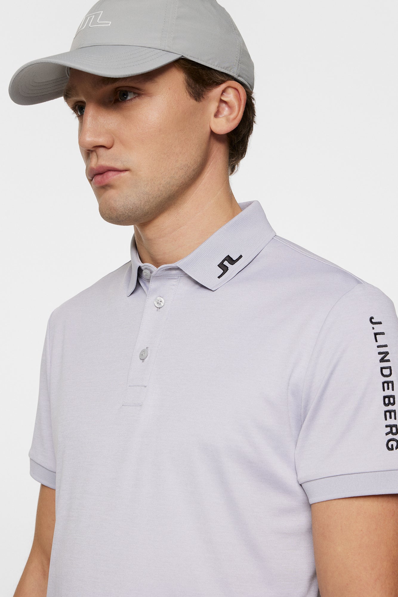 Men | Tour Tech Slim Fit Polo | Light Grey Melange